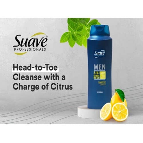 Sữa Tắm Gội Xã Nam Suave Professional Men 3 In 1 828ml | BigBuy360 - bigbuy360.vn