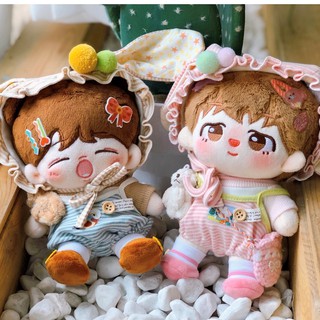 Outfit cho Doll 15cm & 20cm - Set đồ tai thỏ / tủ đồ Milk Bottle