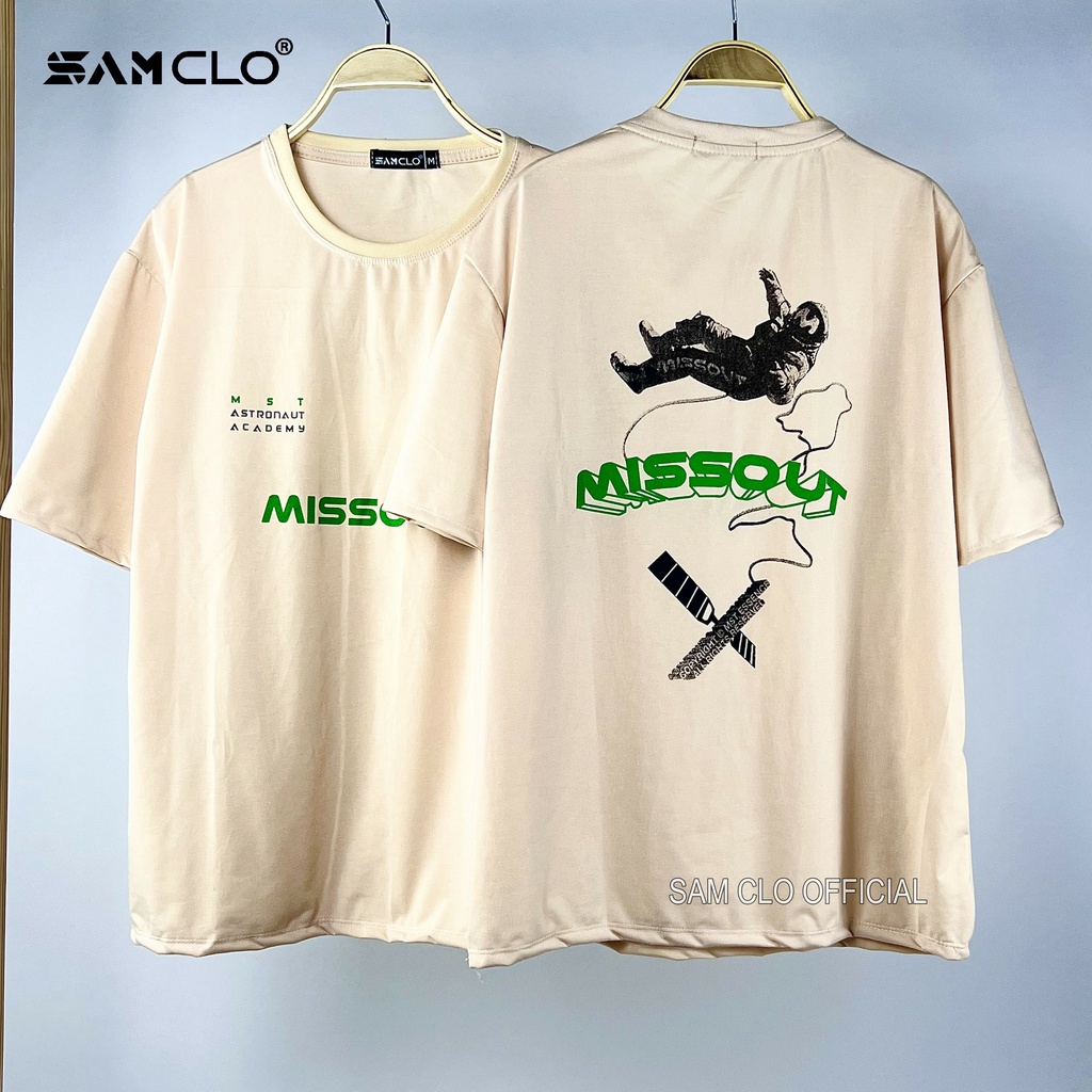 Áo thun nữ tay lỡ SAM CLO freesize phông form rộng dáng Unisex - áo lớp, nhóm, couple in chữ missout PHG ASTRONOUT | BigBuy360 - bigbuy360.vn