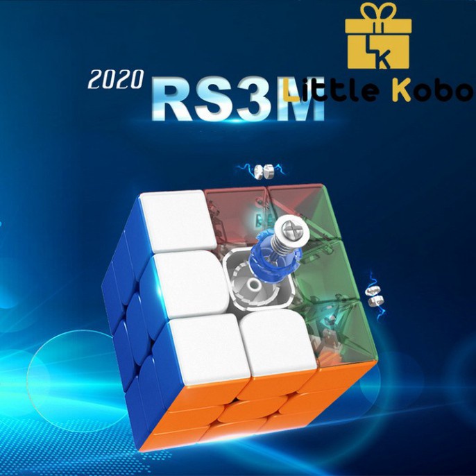 [người bán địa phương] Rubik 3x3 RS3M 2020 MF3RS3 M Rubic Nam Châm 3 Tầng Stickerless MF3RS V3 M (Hãng Mod)