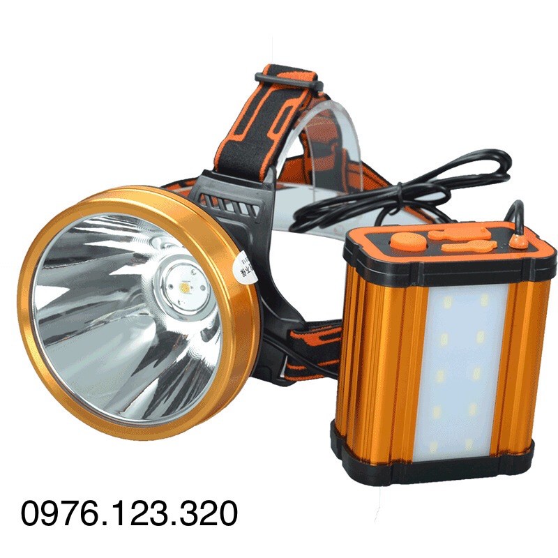 Đèn Pin Đội Đầu Siêu Sáng 300W Pin Rời