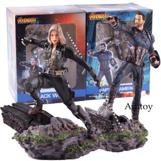 Đồ chơi mô hình Captain America/Black Widow 1/10 dùng trang trí