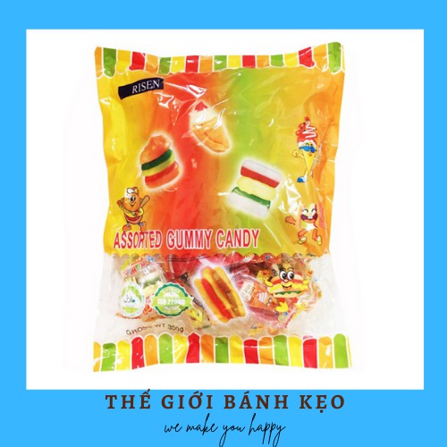 KẸO DẺO HAMBUGER RISEN 350GR