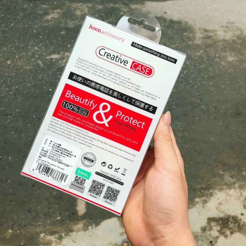 Ốp lưng TPU trong suốt cho Smart IPhone 14 Pro Max , 13 Plus , 12 , 13 Pro Max , Xs Max chính hãng HOCO chống ố vàng
