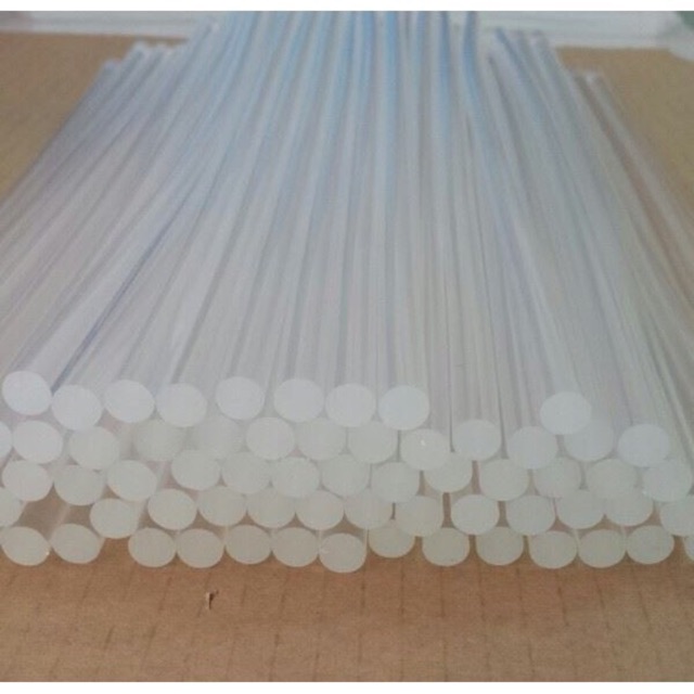 Bó 50 Que Keo Nến Silicon Dành Cho Súng Máy Bắn Loại Nhỏ [ cữ nến 7mm dài 25cm]