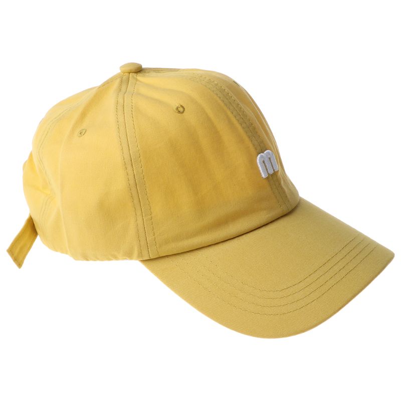 Xiangbao Mũ Lưỡi Trai Màu Trơn Thêu Chữ Có Thể Điều Chỉnh Cho Nam Nữ Chạy Bộ Ngoài Trời Cả Mùa