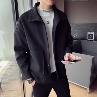 [ FREE SHIP ĐƠN 99K ]_Áo dạ dáng ngắn nam phối túi .