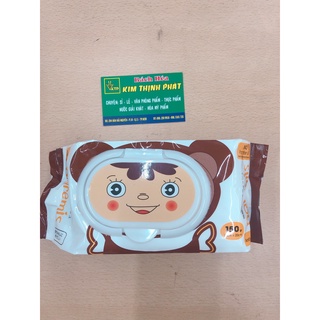 Khăn Ướt Baby Wipes 100 Tờ Giấy Lớn Không Mùi.