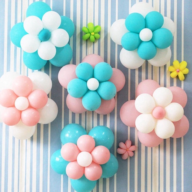 20pcs Balloon Plum Flower Clip Tie Balloon blassom Decoration