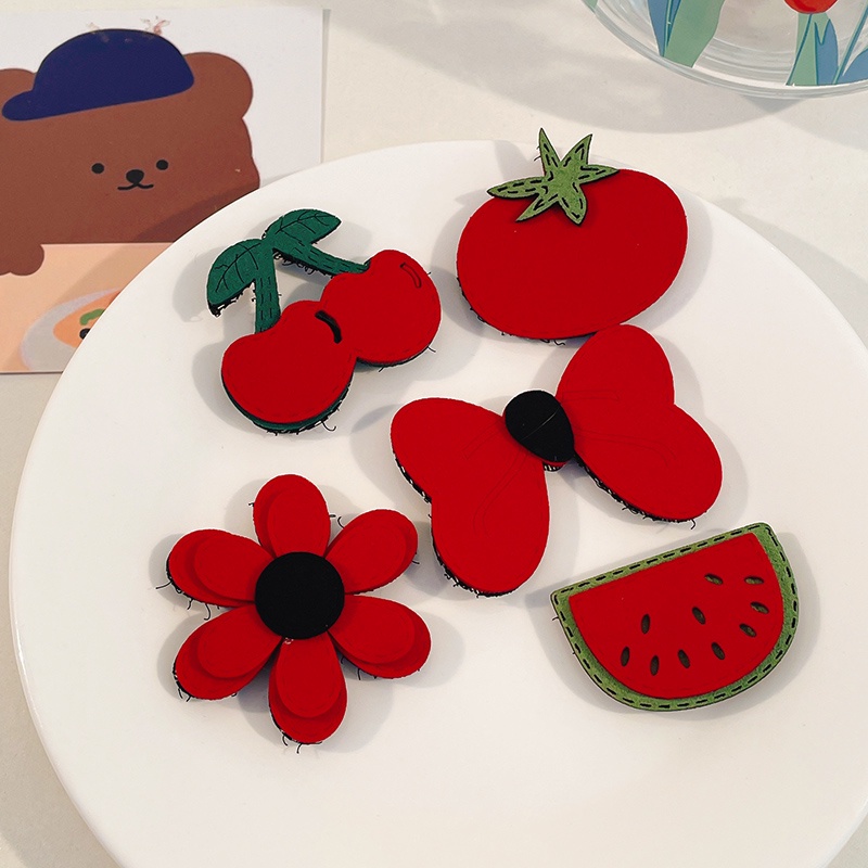 Kẹp Tóc Khóa Dán Không Đau Kiểu Hàn Quốc Dễ Thương Cho Bé