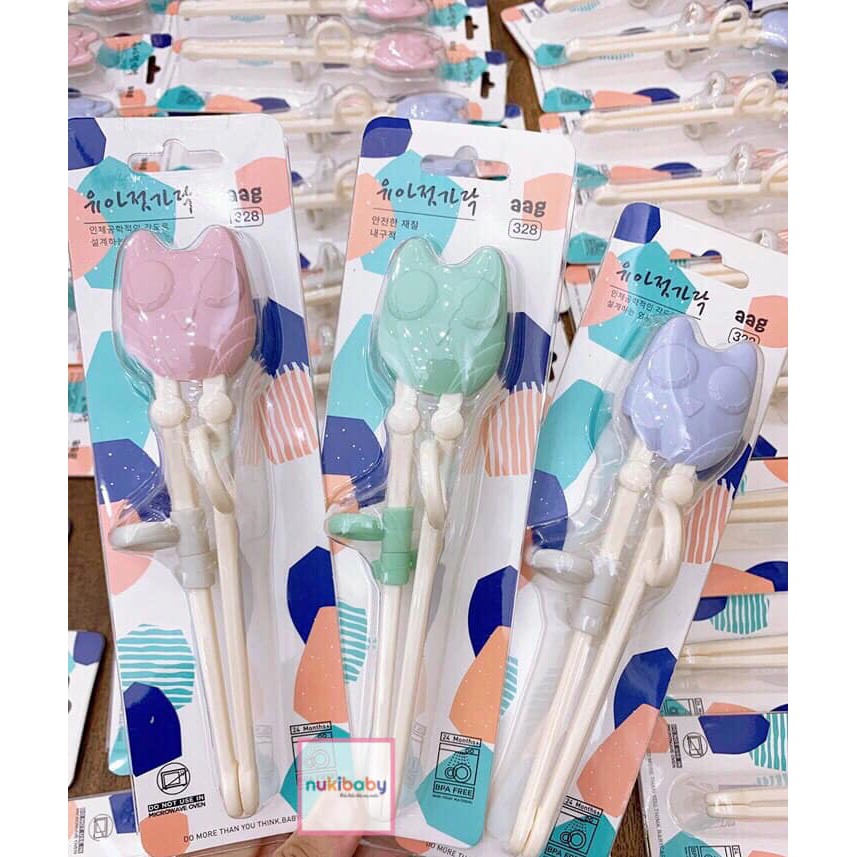 Đũa Tập Gắp Xỏ Ngón Emma Kids Cho Bé An Toàn,Tiện Lợi