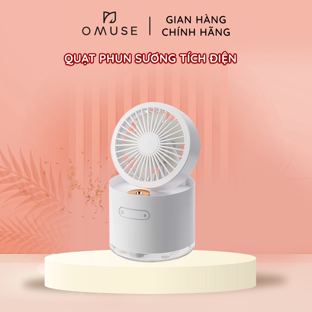 [HB Gift] Quạt phun sương tích điện O'Muse D22 - Màu ngẫu nhiên