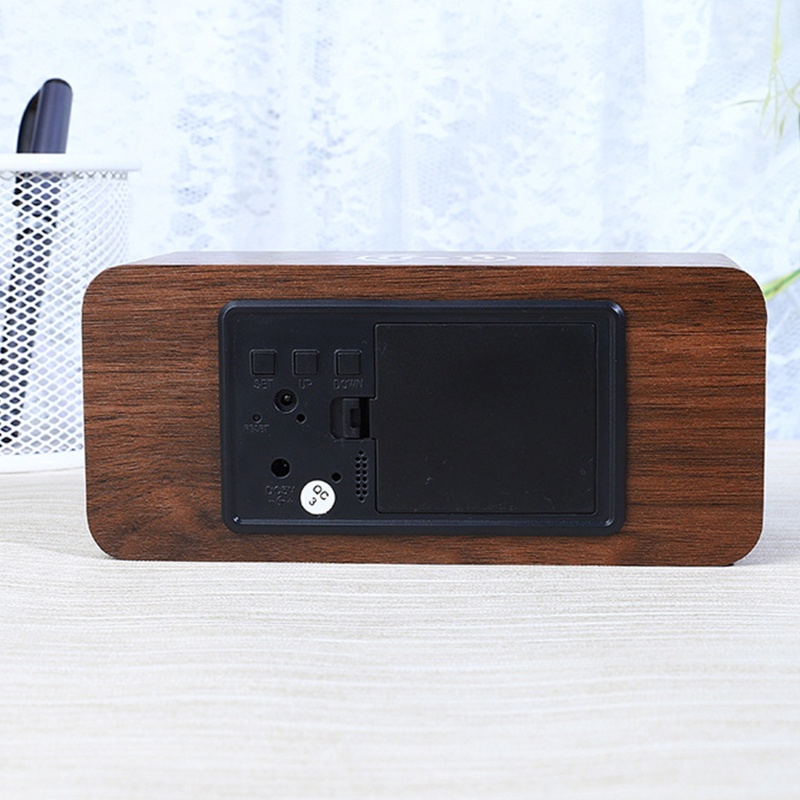 Đồng Hồ Báo Thức Màn Hình LED Lớn Không Dây Sạc Pin Tiện Dụng