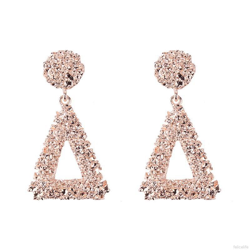 Bông tai hợp kim hình mặt trăng / mặt trời xinh xắn