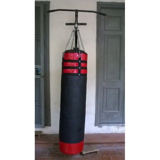 Bao cát đấm bốc cao 90 cm (Đen, đỏ)
