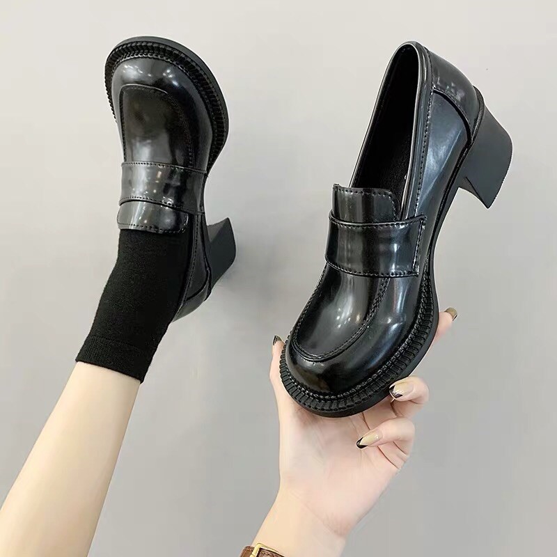 GIÀY OXFORD MŨI TRÒN ĐẾ VUÔNG(ảnh thật)🦋 | BigBuy360 - bigbuy360.vn