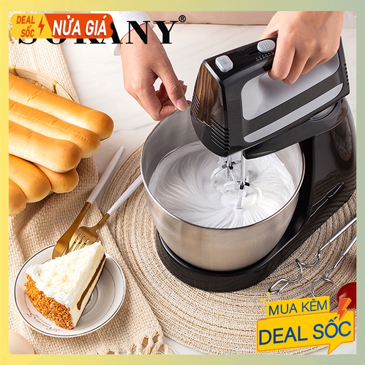 Máy nhào bột để bàn, đánh trứng cầm tay đa năng SOKANY 400W