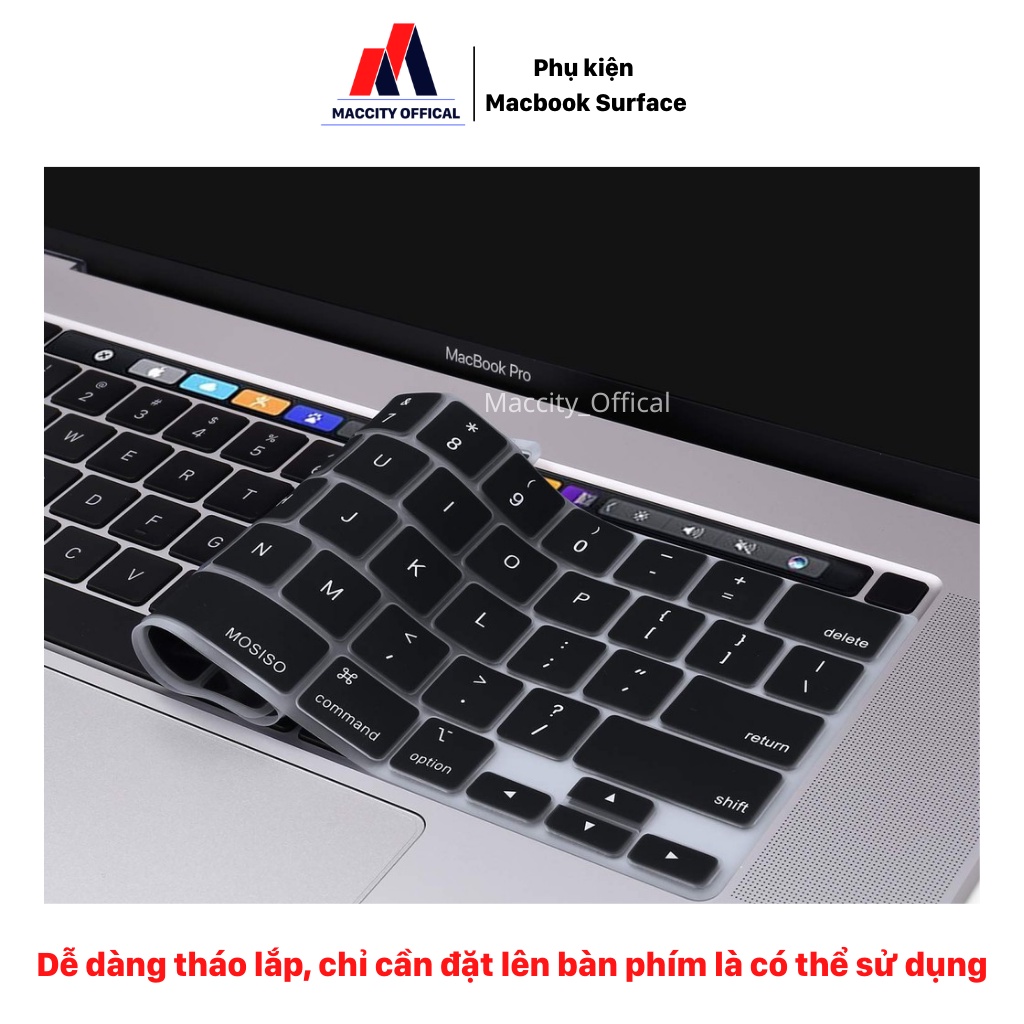 PHỦ BÀN PHÍM SILICON DÀNH CHO MACBOOK-BẢO VỆ BÀN PHÍM, CHỐNG NƯỚC, CHỐNG BỤI BẨN