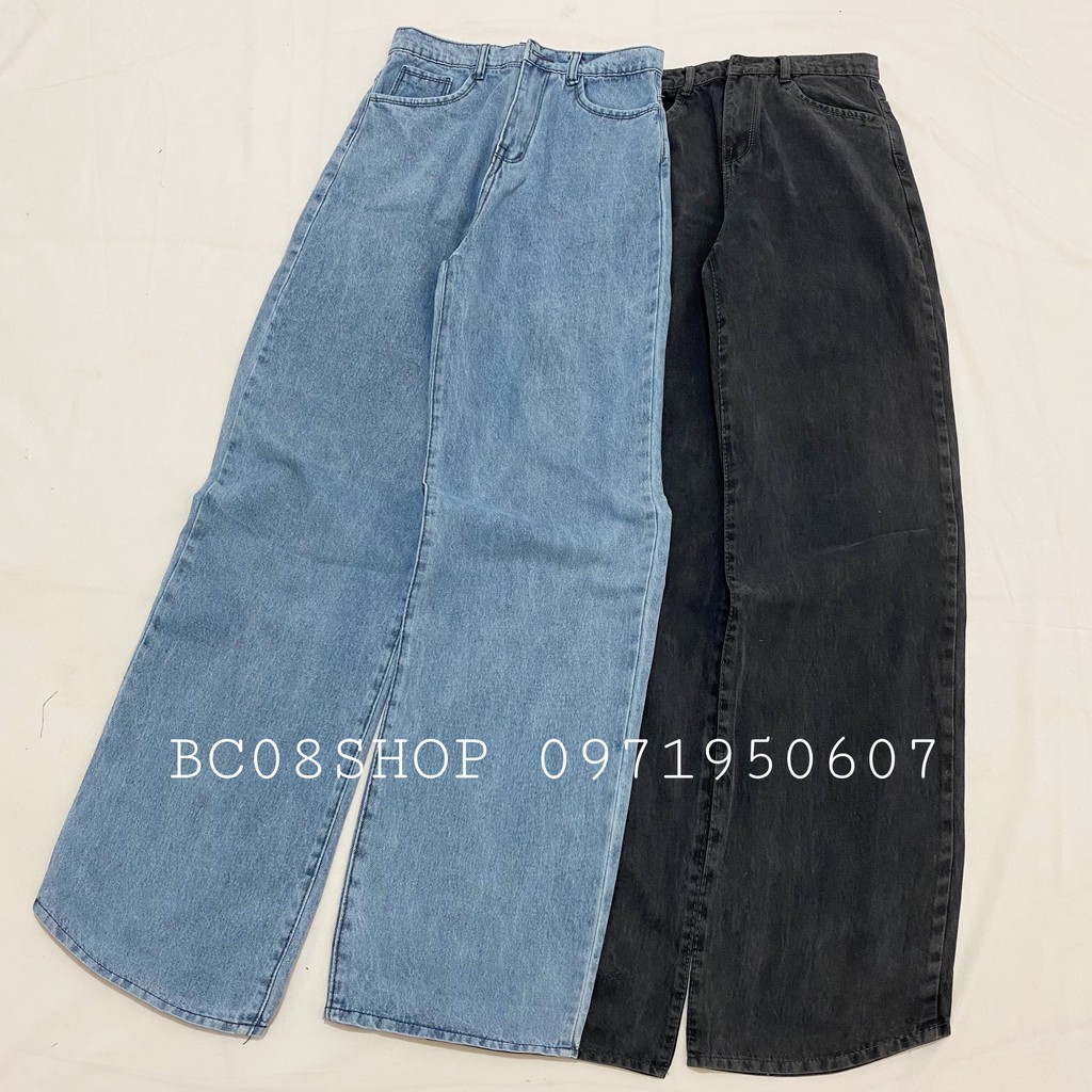 Quần Jean Nữ Ống Suông Rộng Lưng Cao, Quần Jean Bò dáng suông BC124 | BigBuy360 - bigbuy360.vn