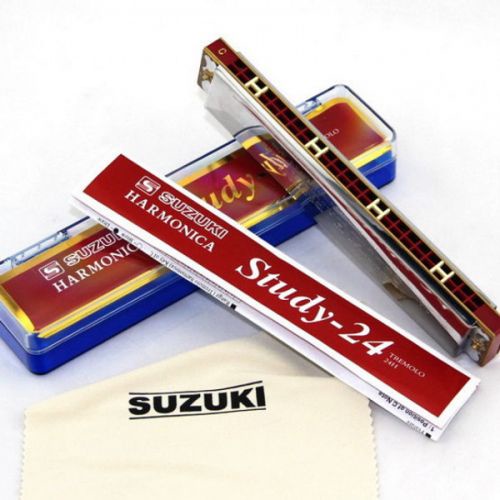 Kèn Harmonica Tremolo Suzuki study 24