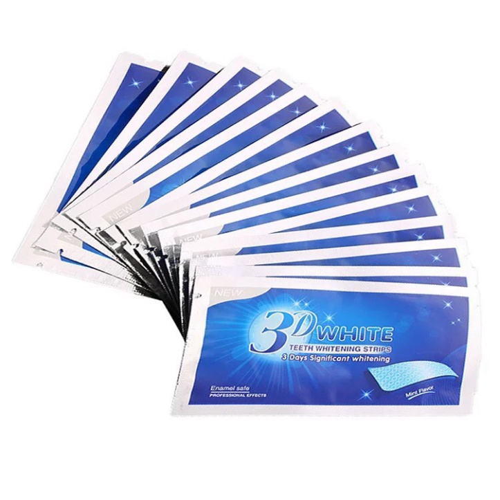 SALE!!! Miếng dán trắng răng tiện lợi 3D White Teeth Whitening Strips