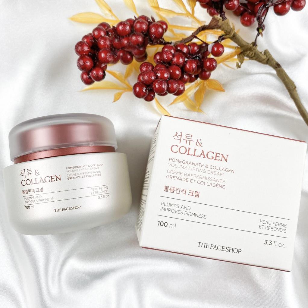 Kem dưỡng da mặt TheFaceShops Pomegranate & Collagen Volume Lifting Cream nâng cơ da