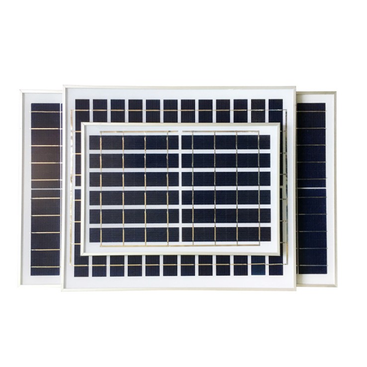 Tấm Pin năng lượng mặt trời POLY 6V 8W khung + giá đỡ nhôm chắc chắn