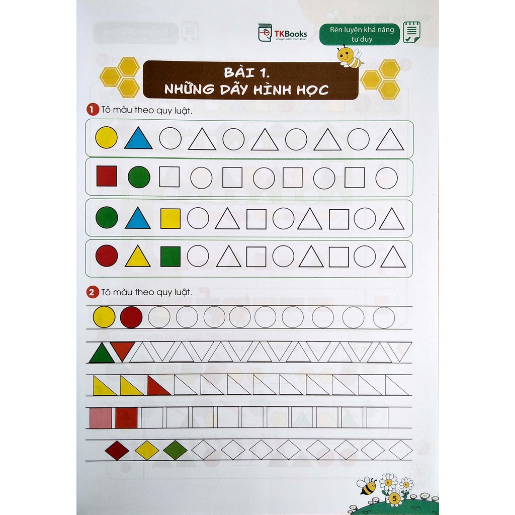 Sách Ong Vàng Học Toán Dành Cho Trẻ 4-6 Tuổi - Tập 4