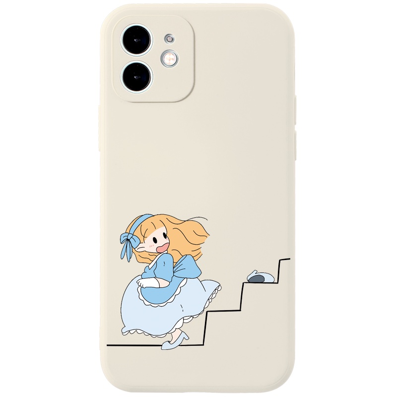 Ốp lưng JURSUE hoạt hình cặp đôi dễ thương đẹp cho iPhone 13 12 11 Pro Max SE 2020 X XR XS 8 7 ip 6S 6 Plus kute Y1819