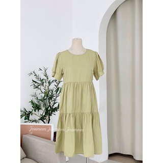 Váy đầm bầu đũi tầng siêu mát phom thoải mái Joamom
