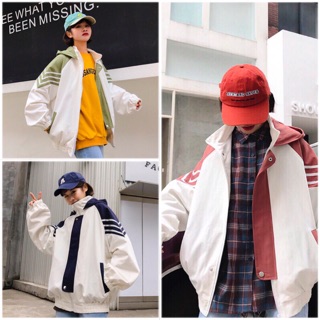 Áo khoác dù ❤️ freeship ❤️ áo khoác dù unisex nam nữ phối