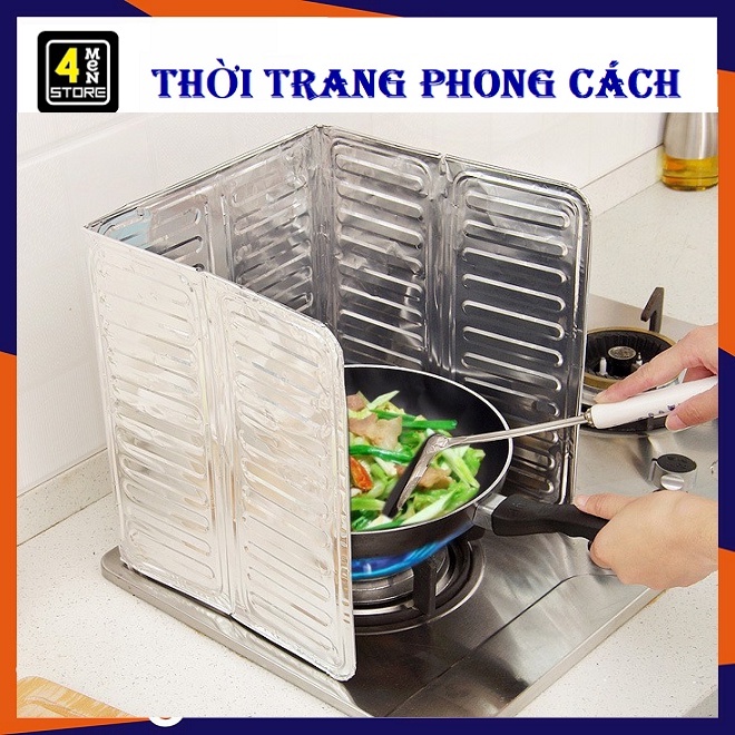 Dụng cụ chắn văng dầu mỡ/tấm chắn gió cho bếp ga, Khung Nhôm  - Tấm Chắn Chống Bắn Dầu Mỡ Rán Size 32.5*84cm