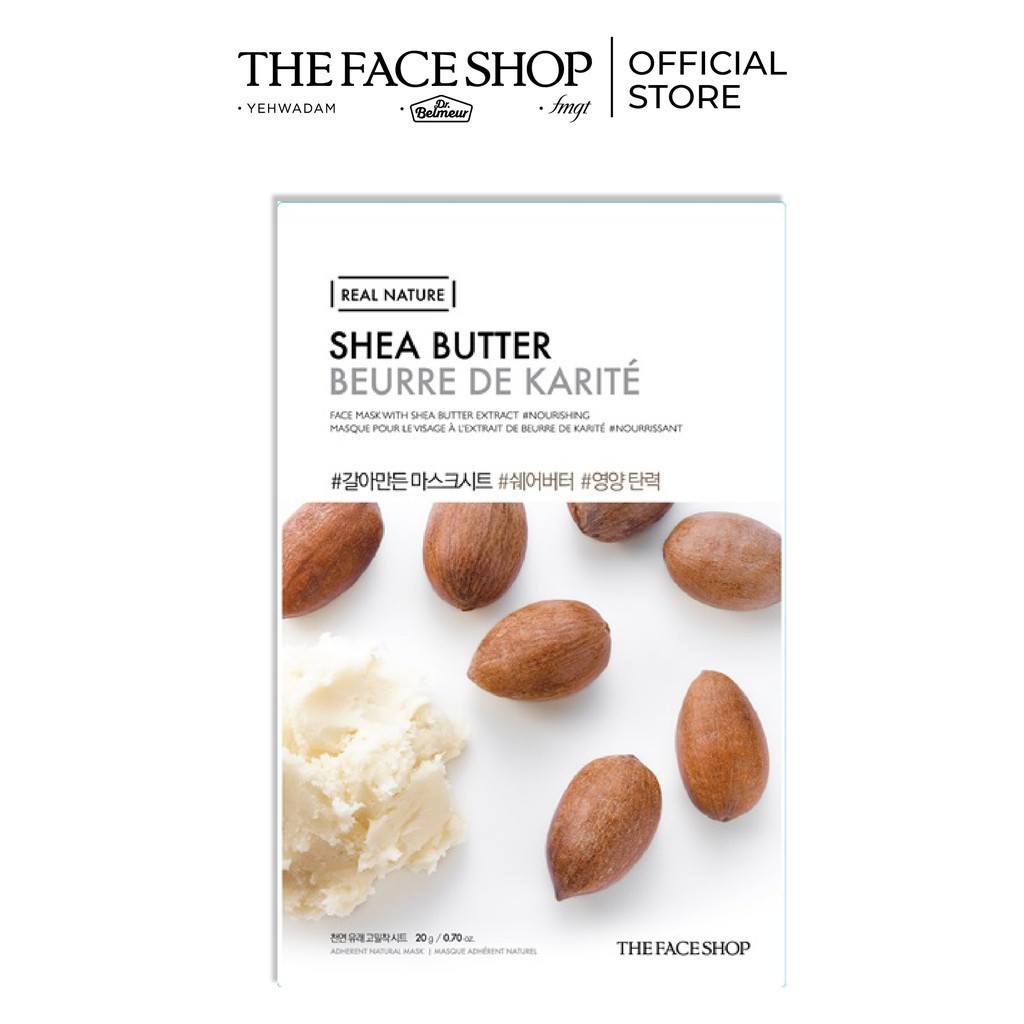 Mặt Nạ TheFaceShop Real Nature Shea Butter Face Mask 20g