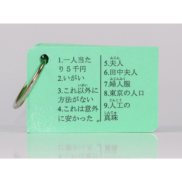 Bộ Thẻ Học Katchup Flashcard Tiếng Nhật Từ Vựng N2  - High Quality