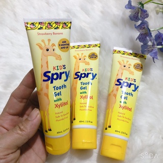 Date 10/26 Kem đánh răng trẻ em Kid's Spry 60ml - Mỹ Kem đánh răng cho bé nuốt được