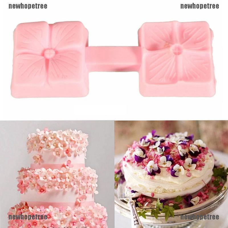 Khuôn Bánh silicone Hình Hoa Hồng 3D / Vuông Mới