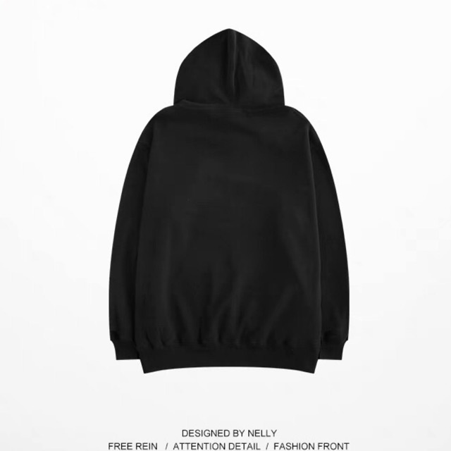 áo hoodie nỉ bông franken màu đen