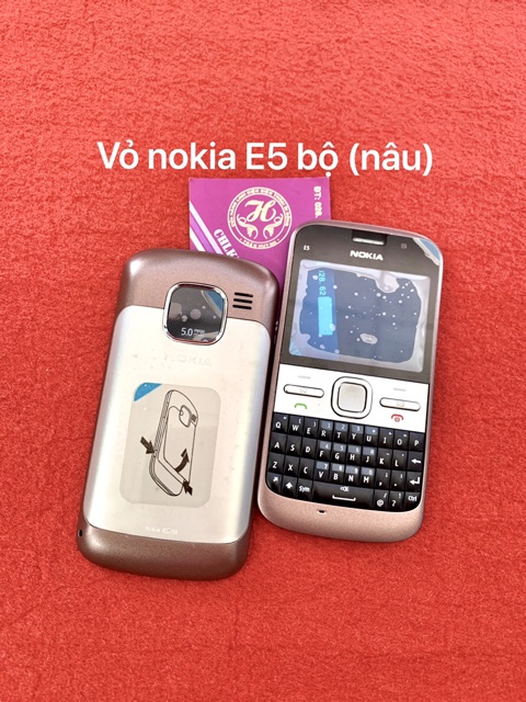 [Mã ELFLASH5 giảm 20K đơn 50K] Vỏ nokia E5 full nguyên bộ - mới 100%