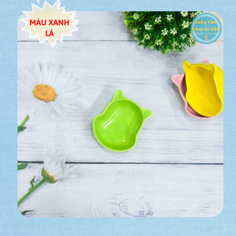 Bát ăn dặm gốm sứ hình Gấu Pooh 90ml NPP Baby Tôm