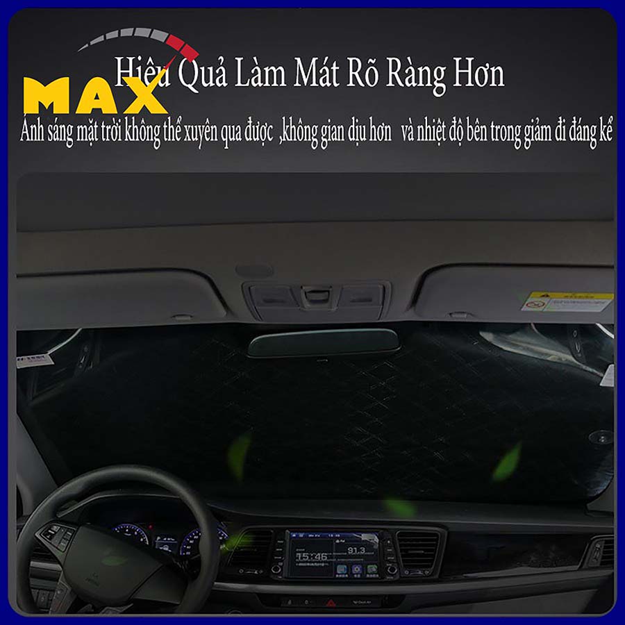 Tấm Che Nắng Kính Lái Ô Tô MAX STORE Tấm Chắn Kính Lái Dày 4 Lớp Chống Nóng Và Bảo Vệ Taplo Xe