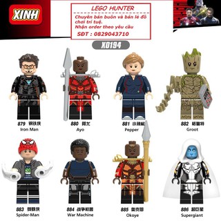 Lego minifigures nhân vật siêu anh hùng Avenger infinity wa