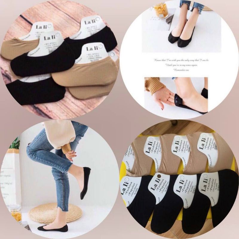 Tất Hài Nữ LaLi Dành Cho Giày Búp Bê Chống Tuột Siêu Dai - Subo Shopndà