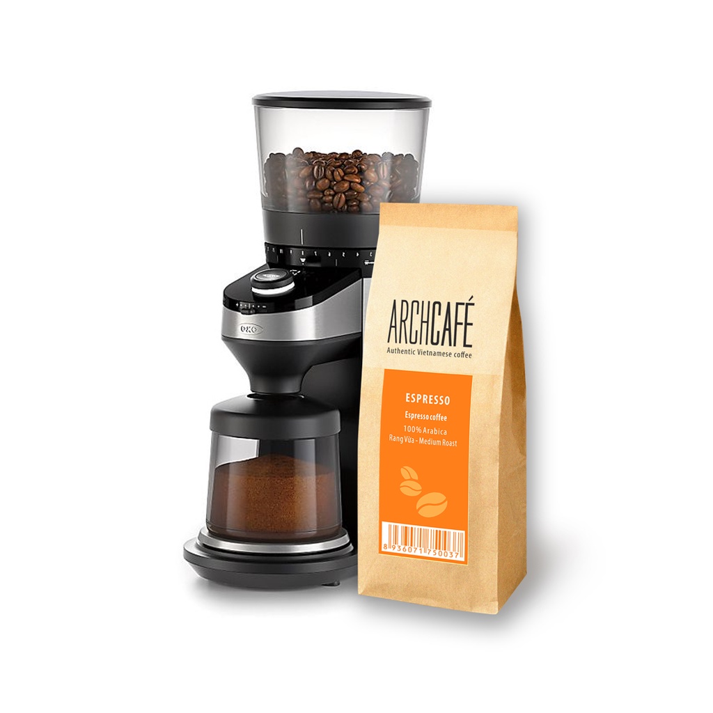 Espresso hoàn hảo (nhãn cam) - Cà phê hạt rang xay Archcafé (500g/túi)