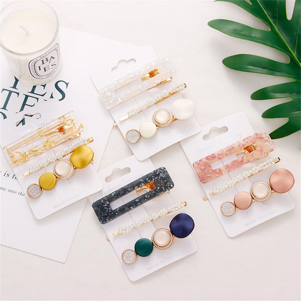 Set 3 Món Đồ Thời Trang Cá Tính Kẹp TóC KiểU DáNg Dễ Thương Cho Nữ