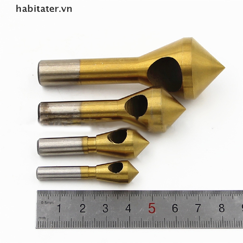 Bộ Mũi Khoan Lỗ Xiên Nghiêng 90 Độ Phủ Titan