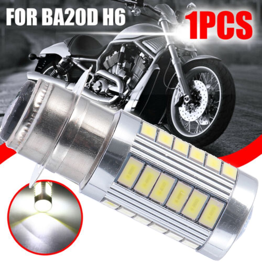 Bóng đèn pha LED H6 BA20D 33 SMD 5730 ánh sáng trắng cao cấp