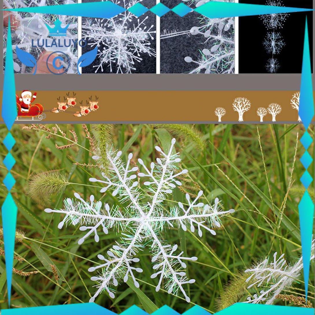 [Giáng sinh] Snowflakes Christmas Decorations 15cm for ChristmasTree Christmas Atmosphere .lu