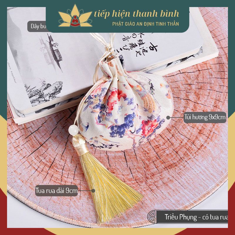 Túi Thơm Vải Gấm Sang Trọng Hà Bao May Mắn Cổ Trang Cosplay