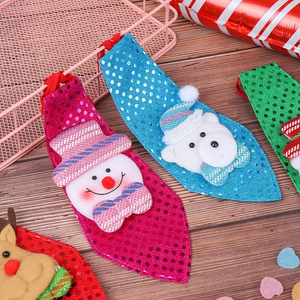 NIUYOU 1 Cái Cà Vạt Hình Ông Già Noel Người Tuyết