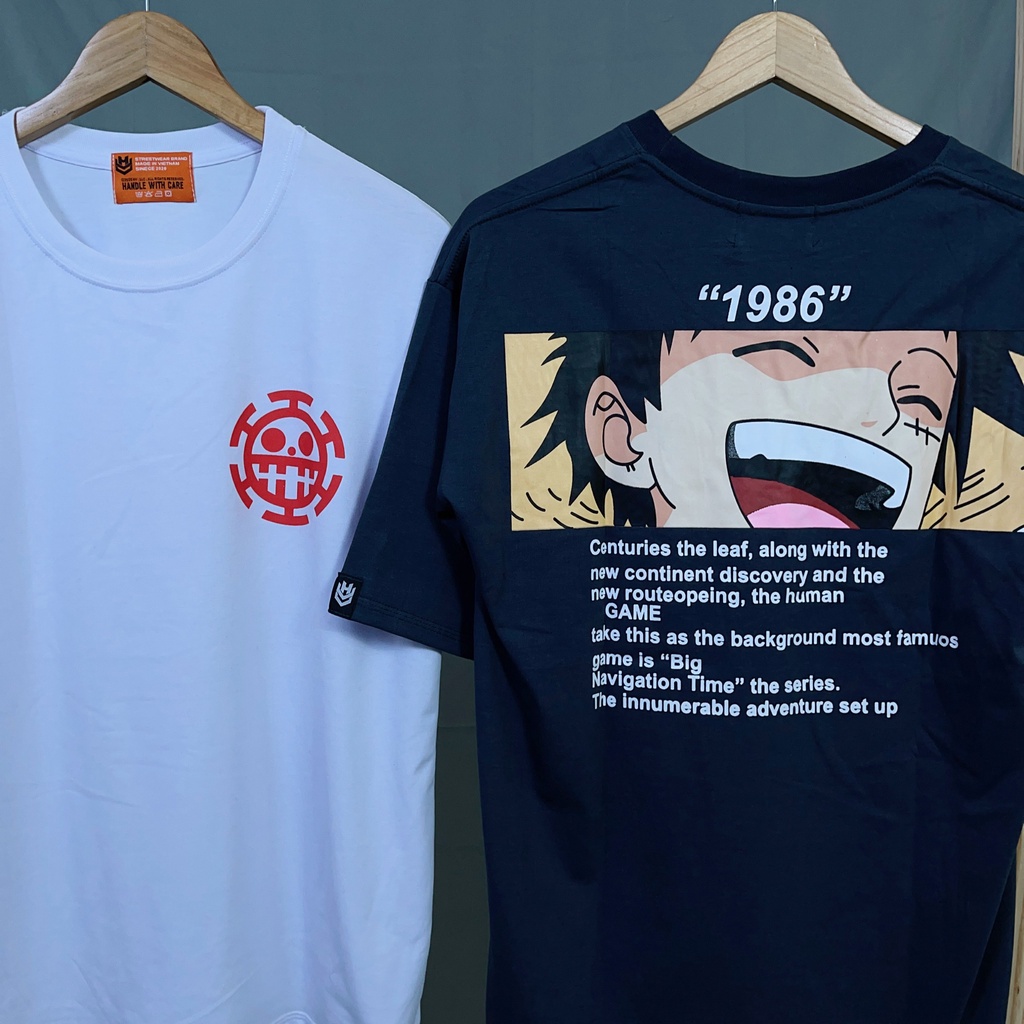 Áo thun unisex tay lỡ - Áo phông nam nữ form rộng in họa tiết CƯỚP BIỂN 1986